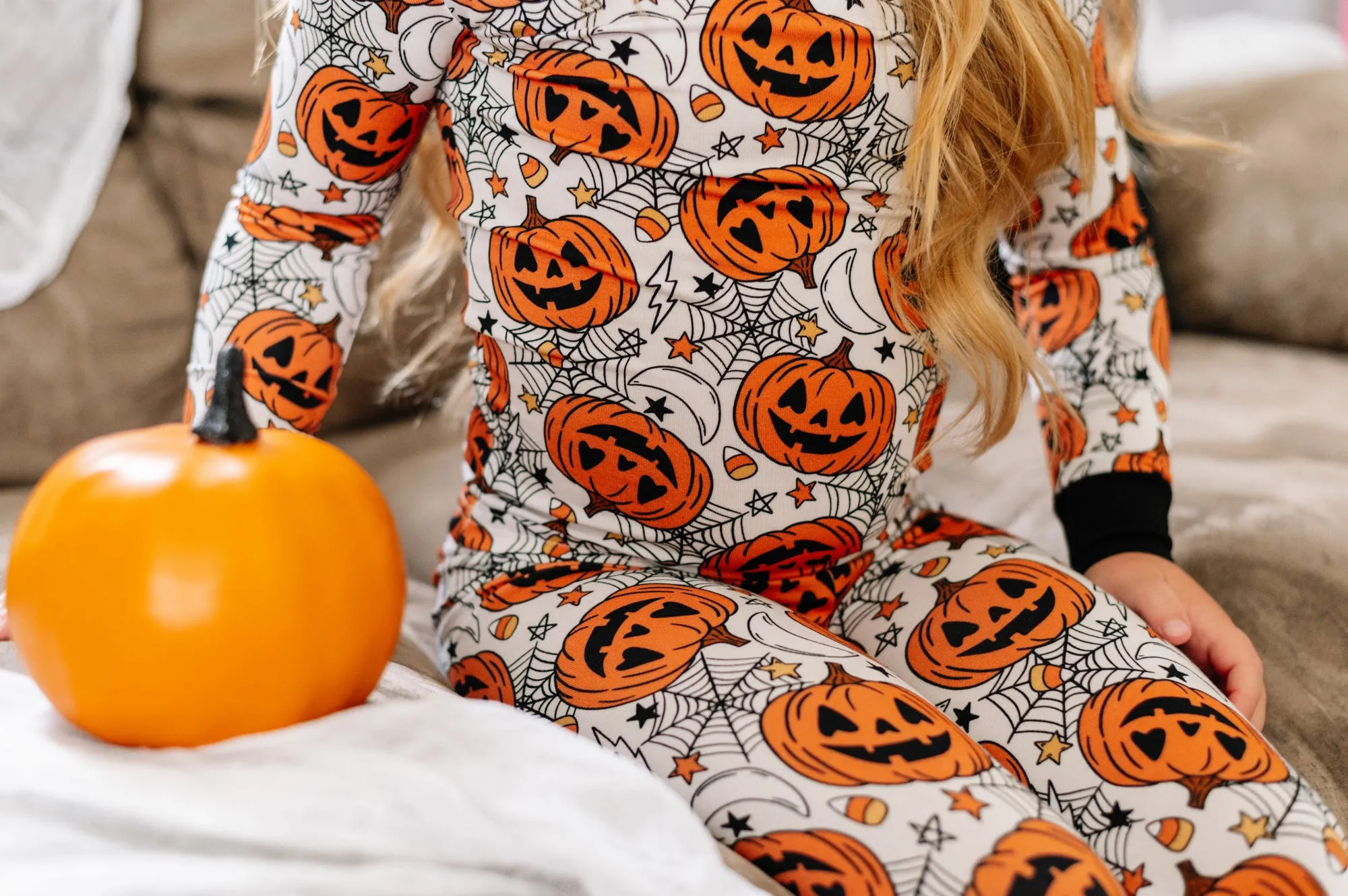 LONG SLEEVE 2 PIECE SETS- Jack-O-Lantern