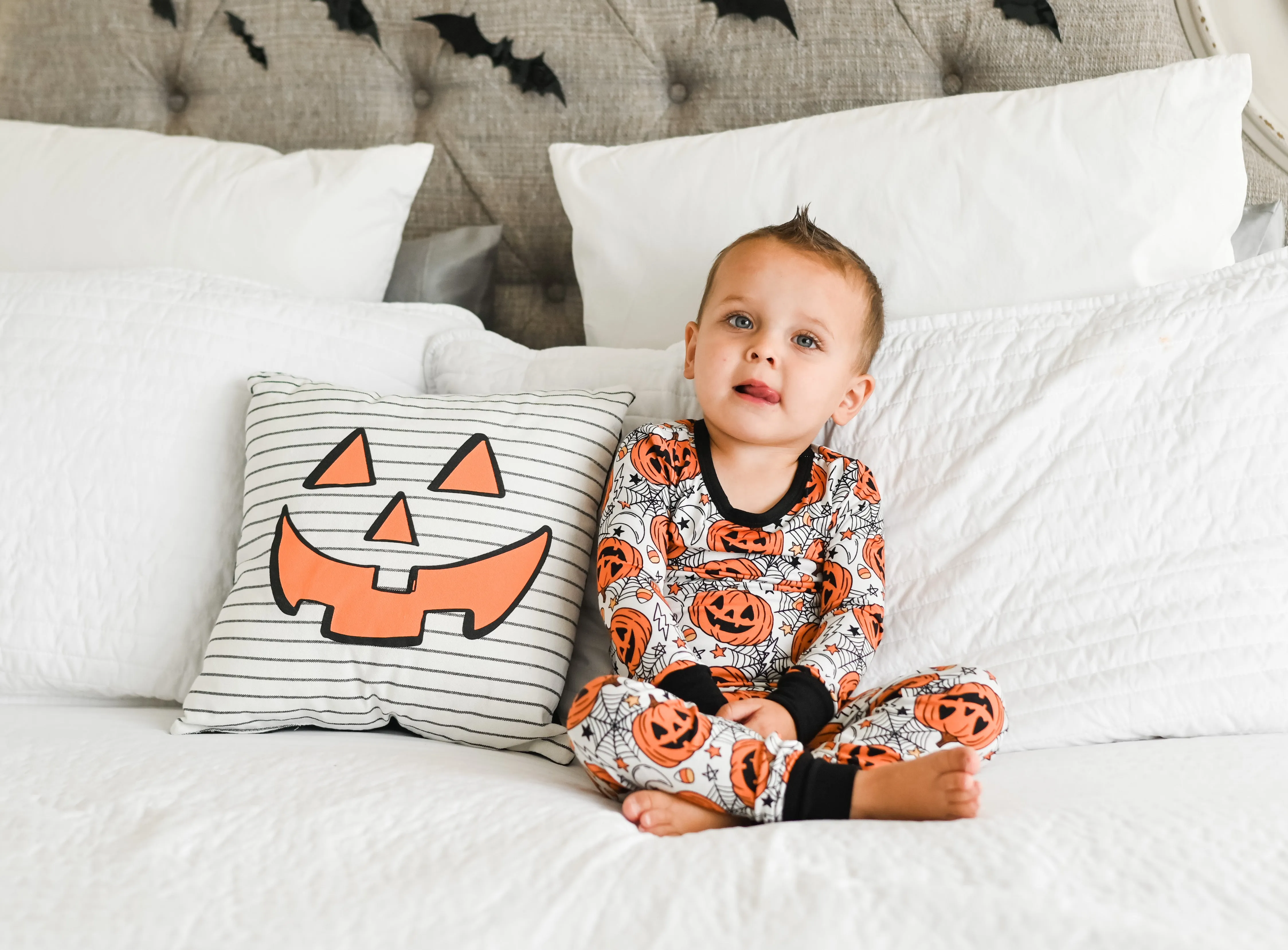 LONG SLEEVE 2 PIECE SETS- Jack-O-Lantern