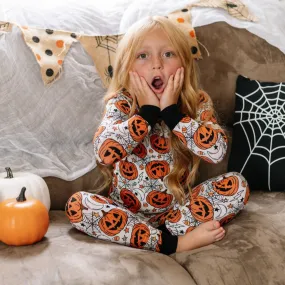 LONG SLEEVE 2 PIECE SETS- Jack-O-Lantern