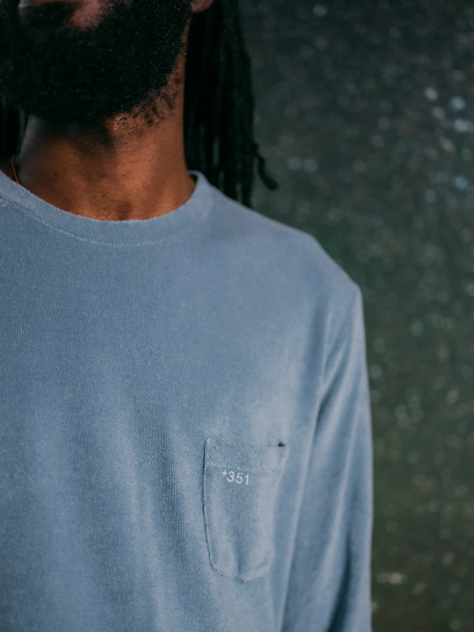 LONG SLEEVE TERRY SKY BLUE