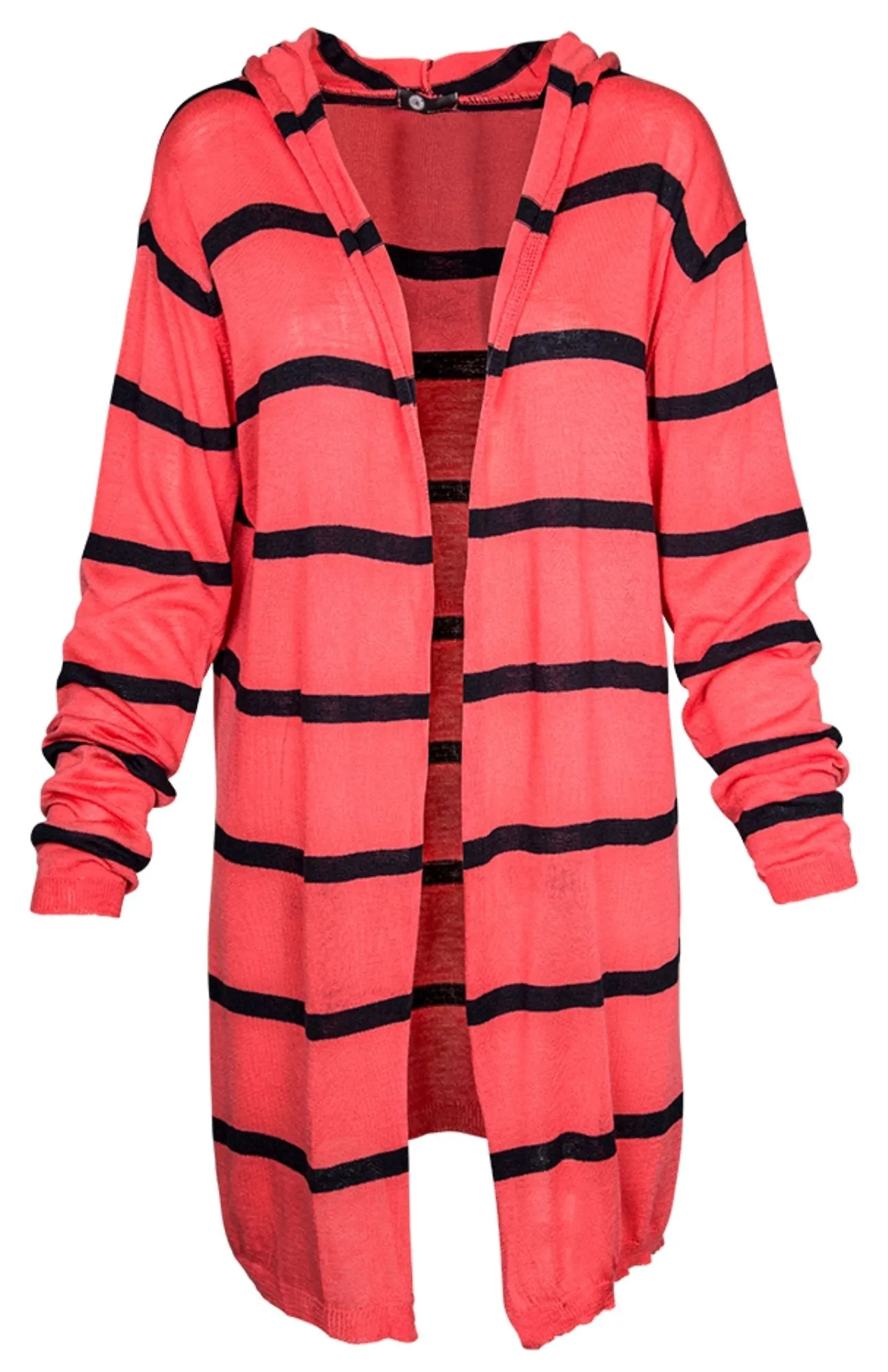 M Made in Italy -  Women's Stripe Open Cardigan Plus Size