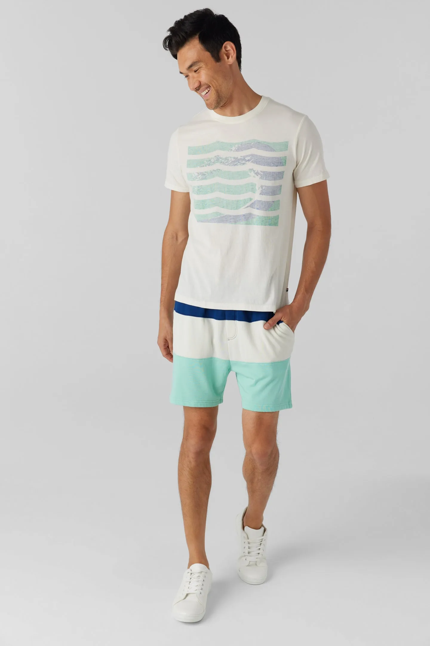 Malibu Colorblock French Terry Short