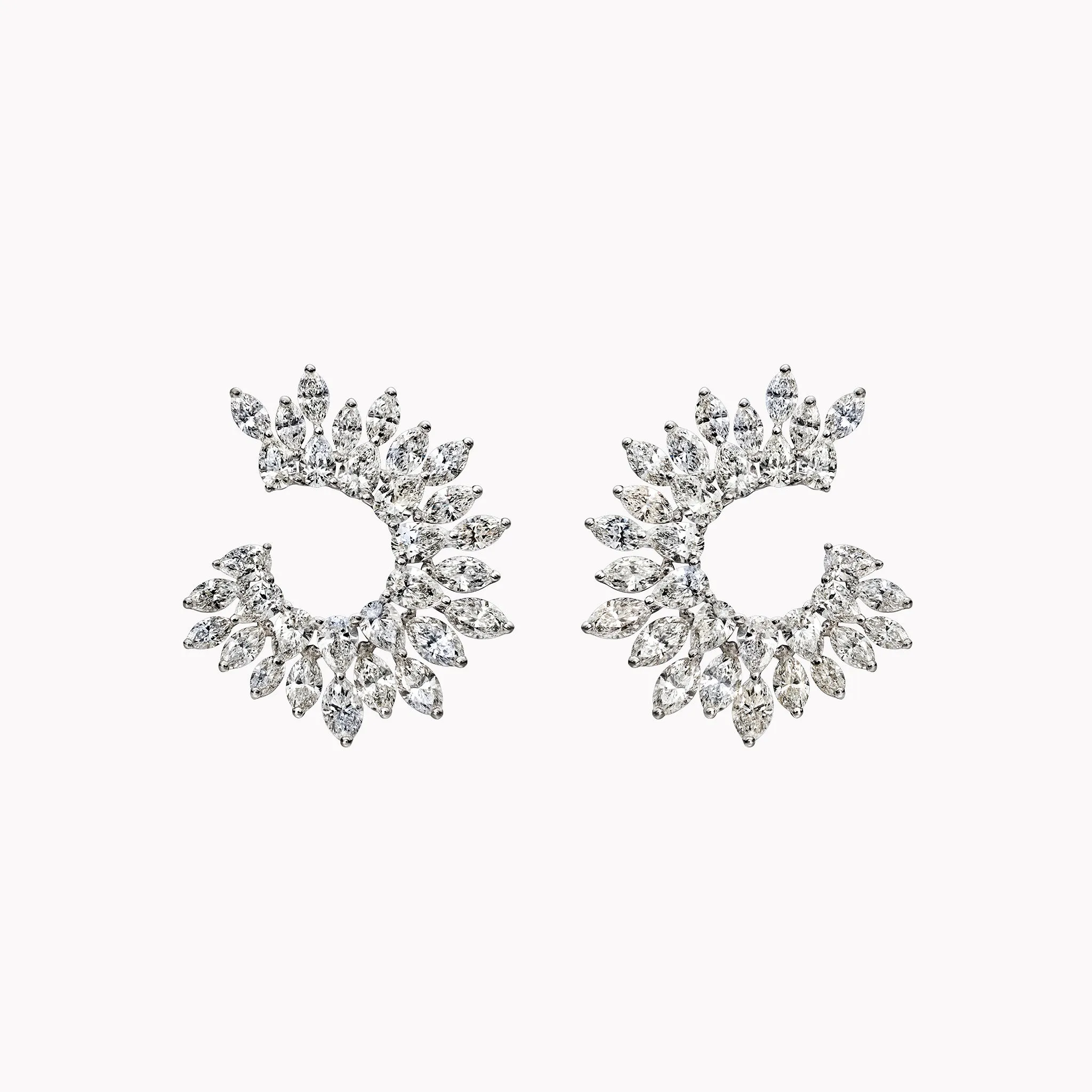 Marquise & Pear Shape Diamond Earrings