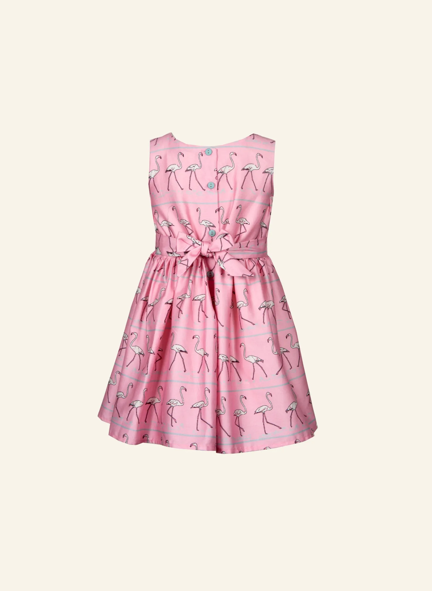 Martha Children's Dress - Pink Flamingo