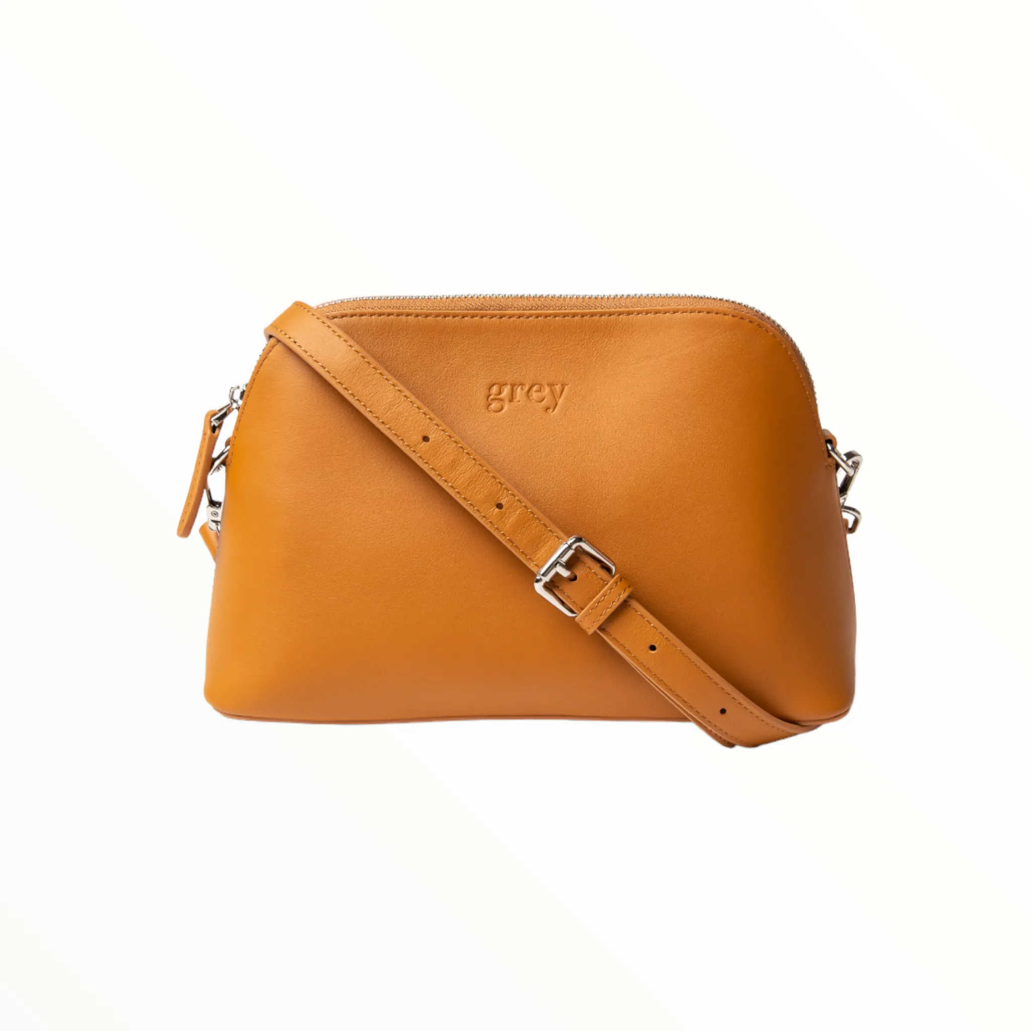 Mayden Leather Crossbody Classic - Camel