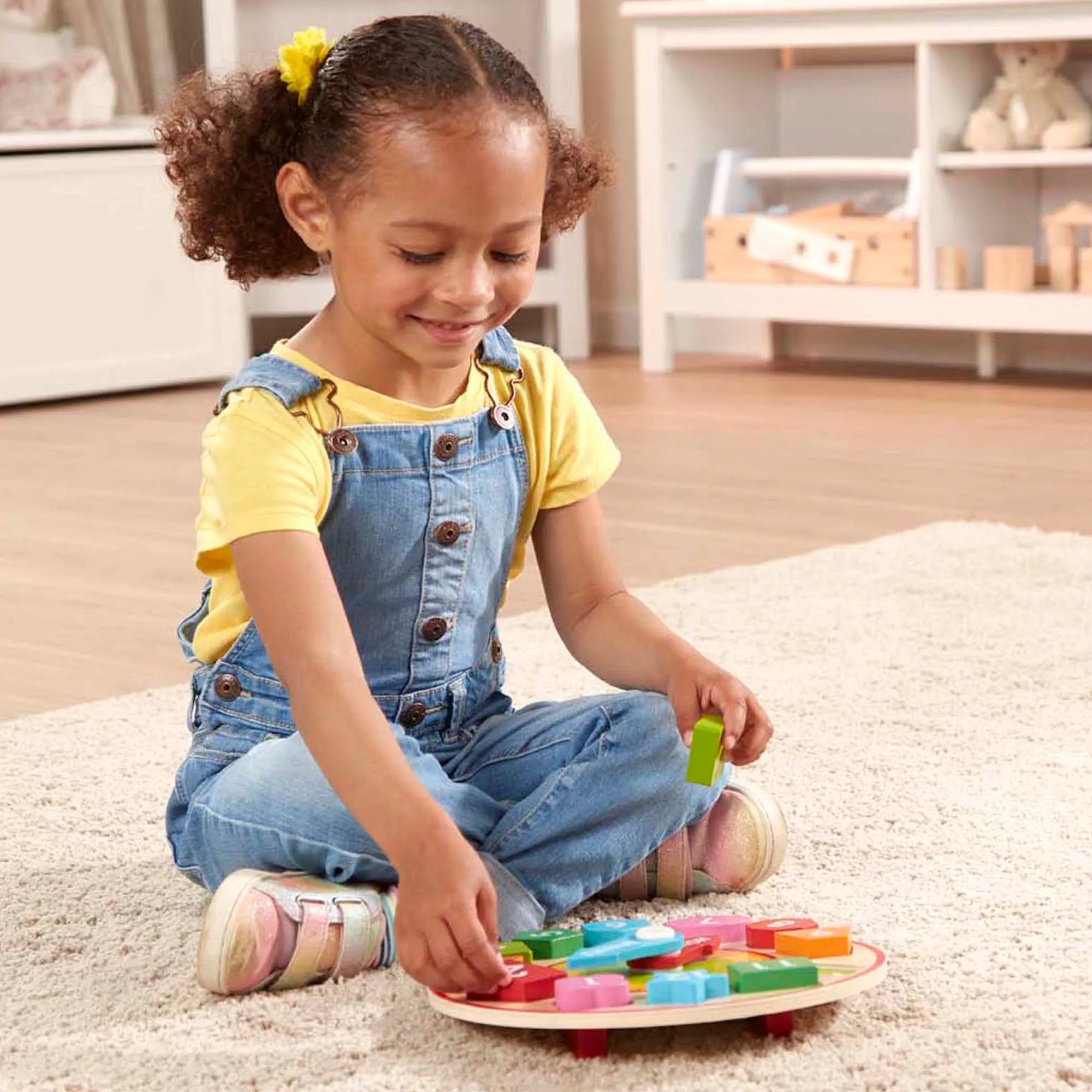 Melissa & Doug Wooden Shape Sorting Clock