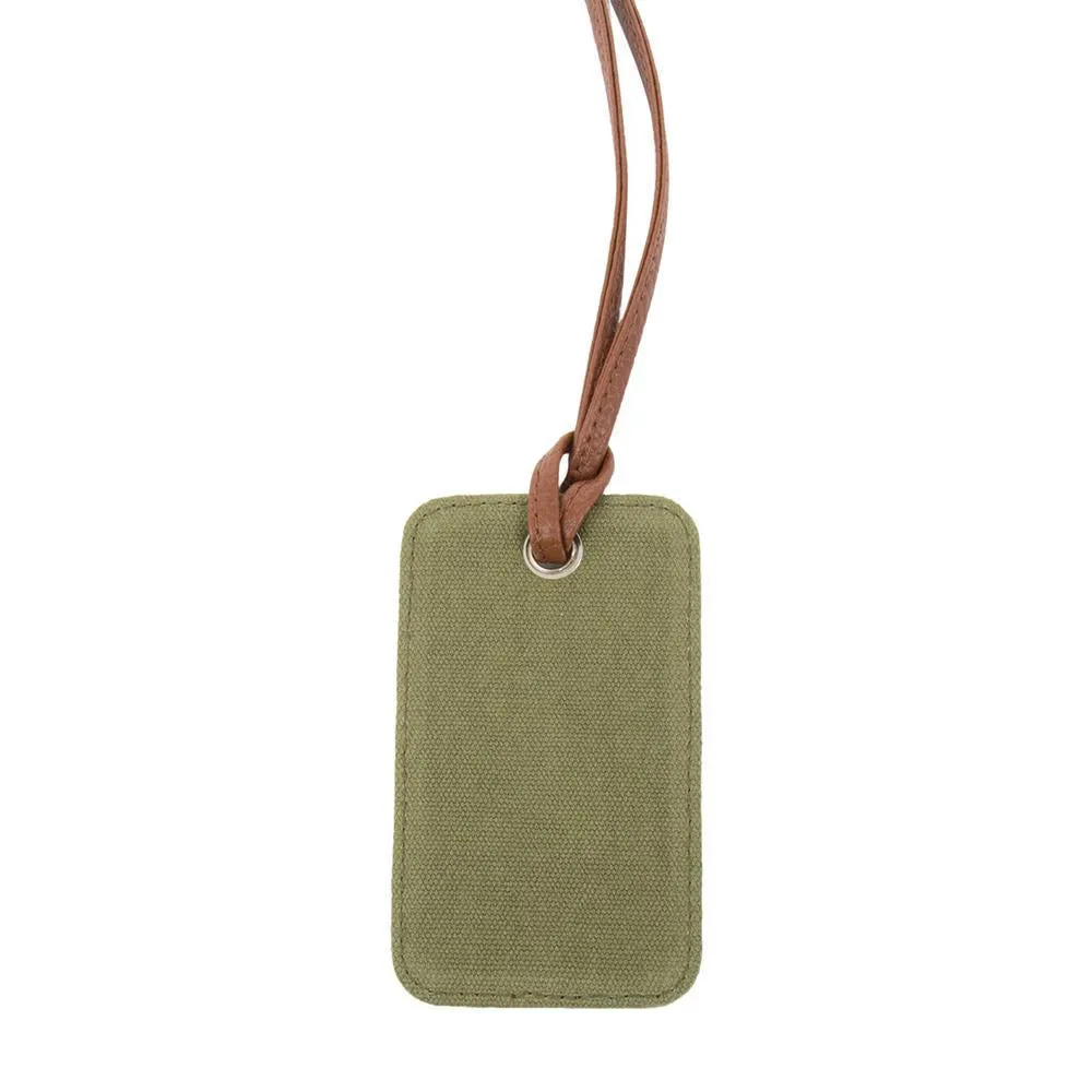 Mens Canvas Luggage Tag