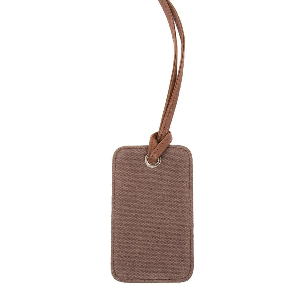 Mens Canvas Luggage Tag