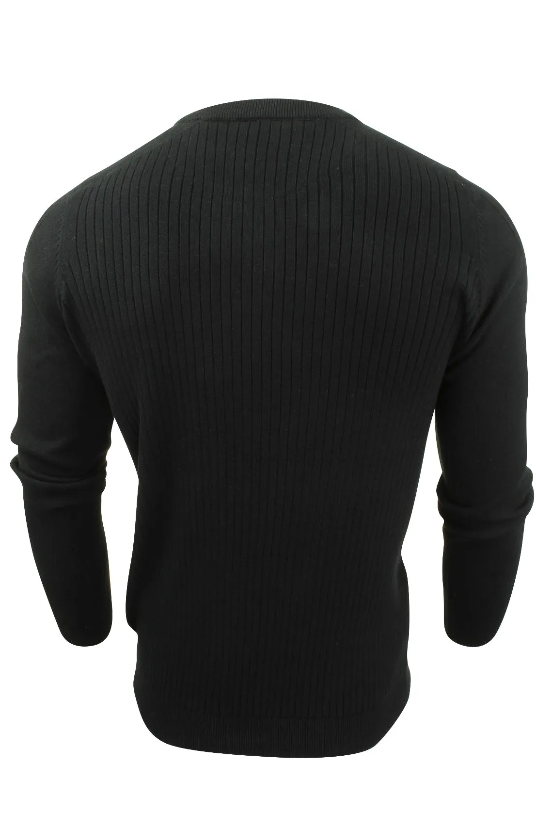 Mens Dissident Ribbed Jumper with Mock T Shirt