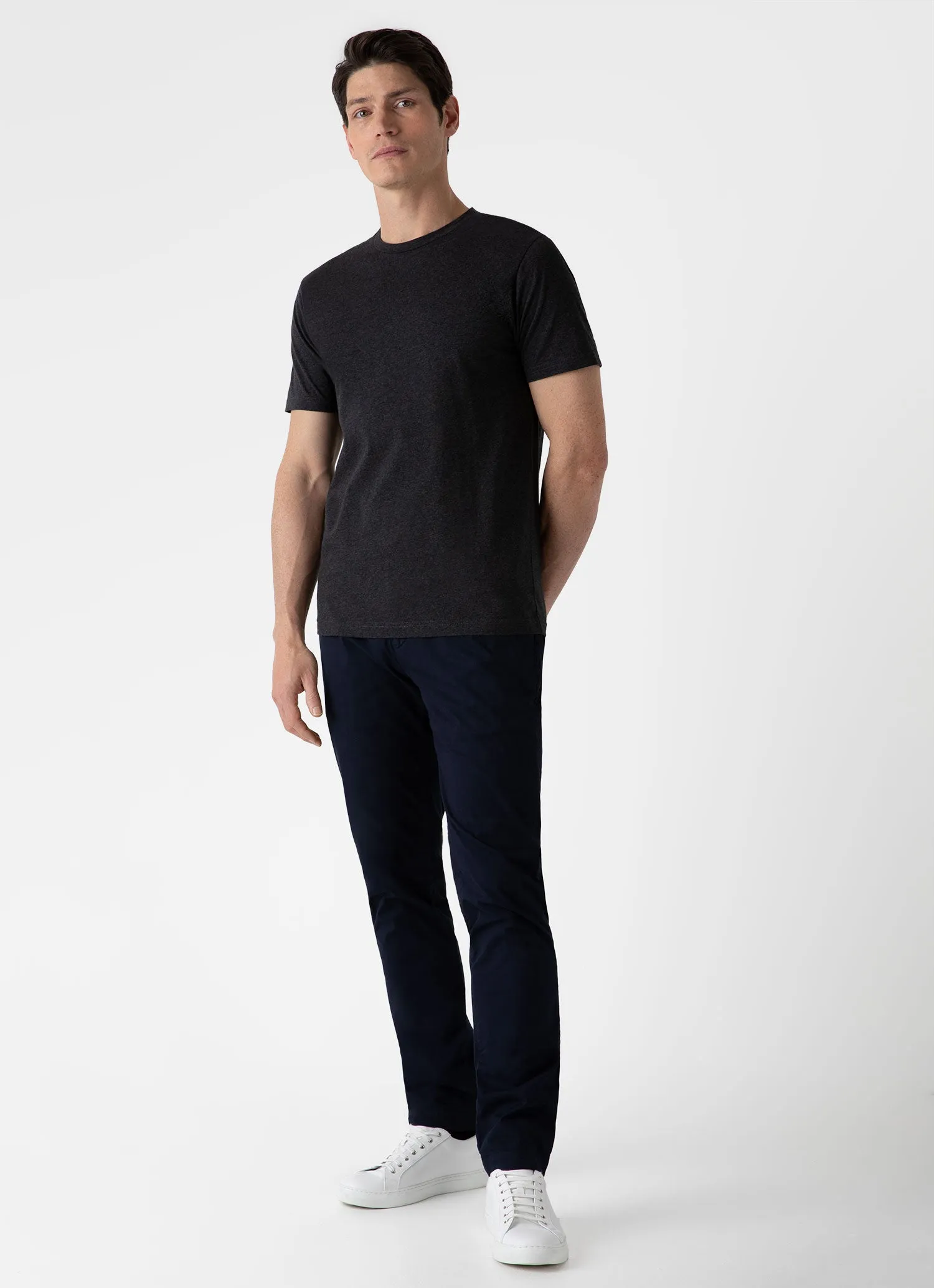 Men's Riviera T-shirt in Charcoal Melange