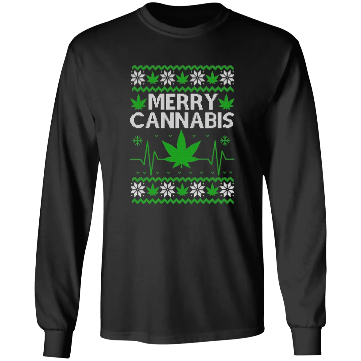 Merry Cannabis Long T-Shirt