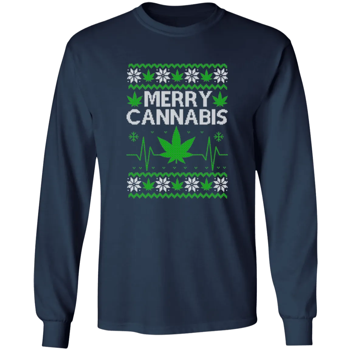 Merry Cannabis Long T-Shirt