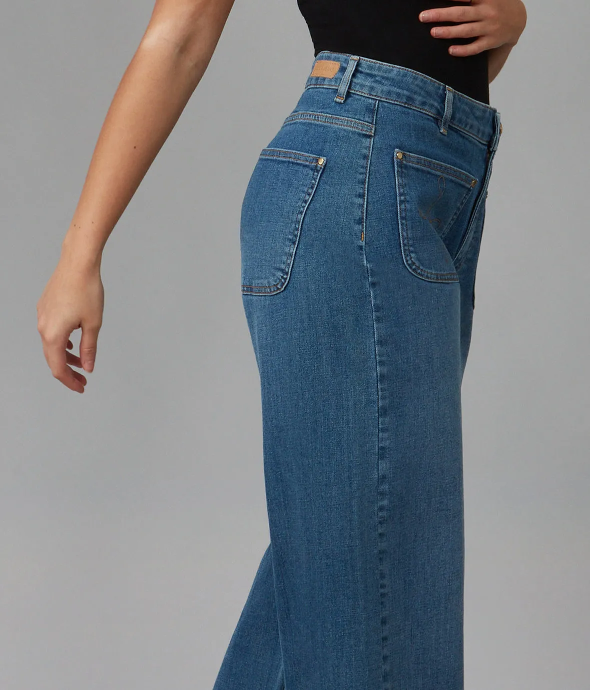 MILAN-RCB High Rise Wide Leg Jeans