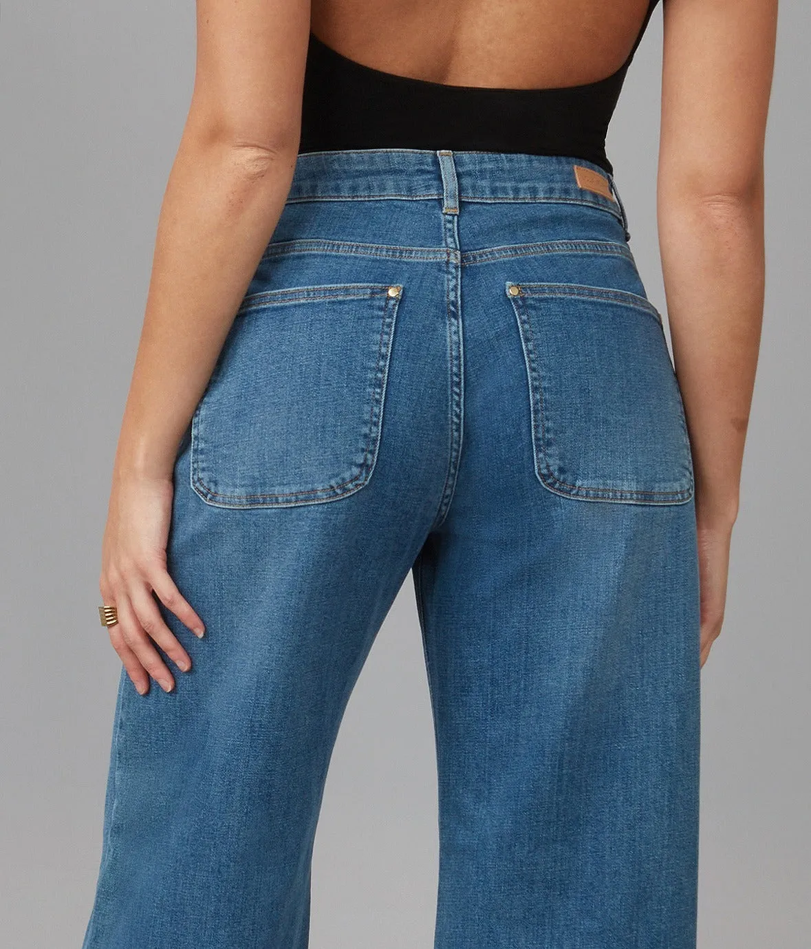 MILAN-RCB High Rise Wide Leg Jeans