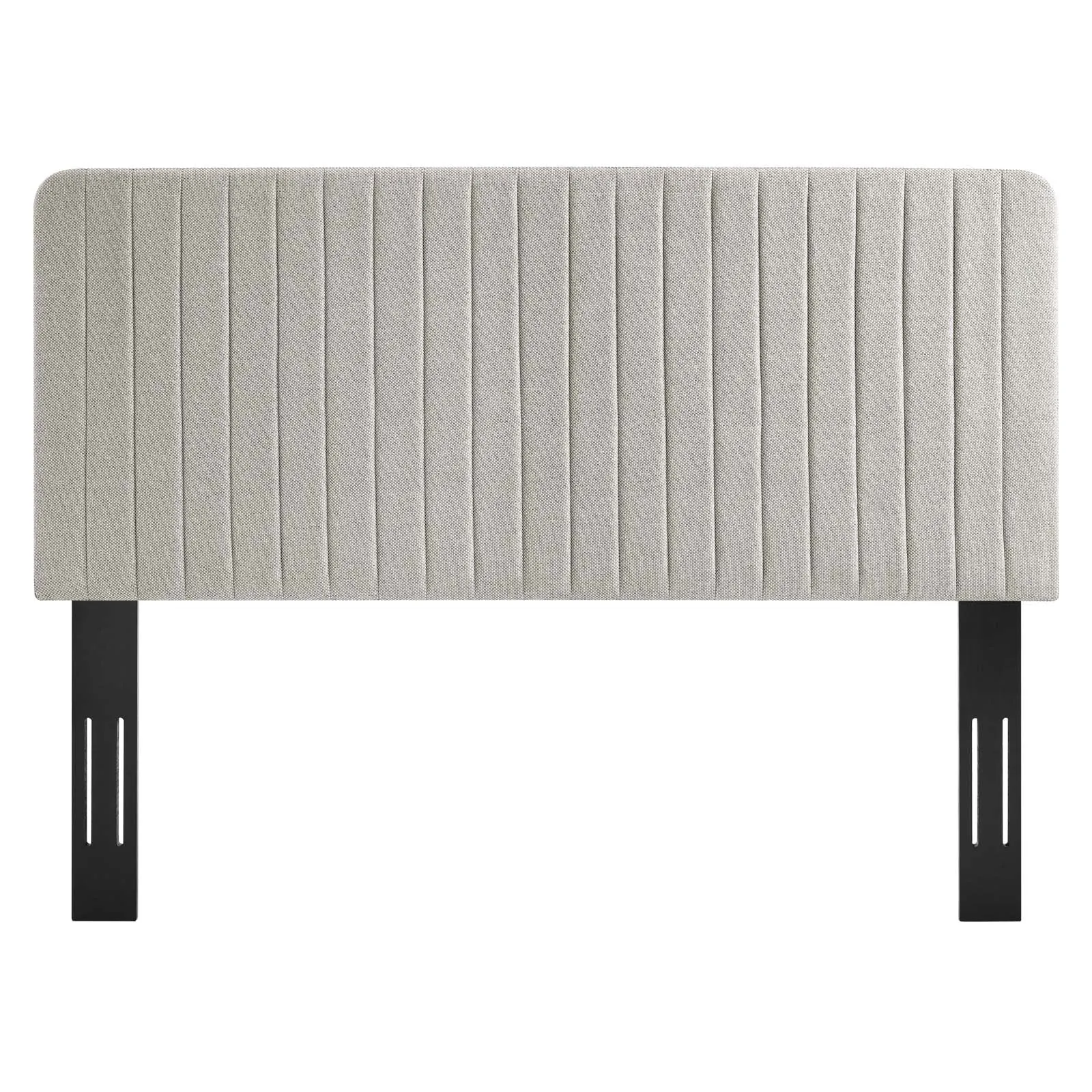 Milenna Channel Tufted Upholstered Fabric Headboard