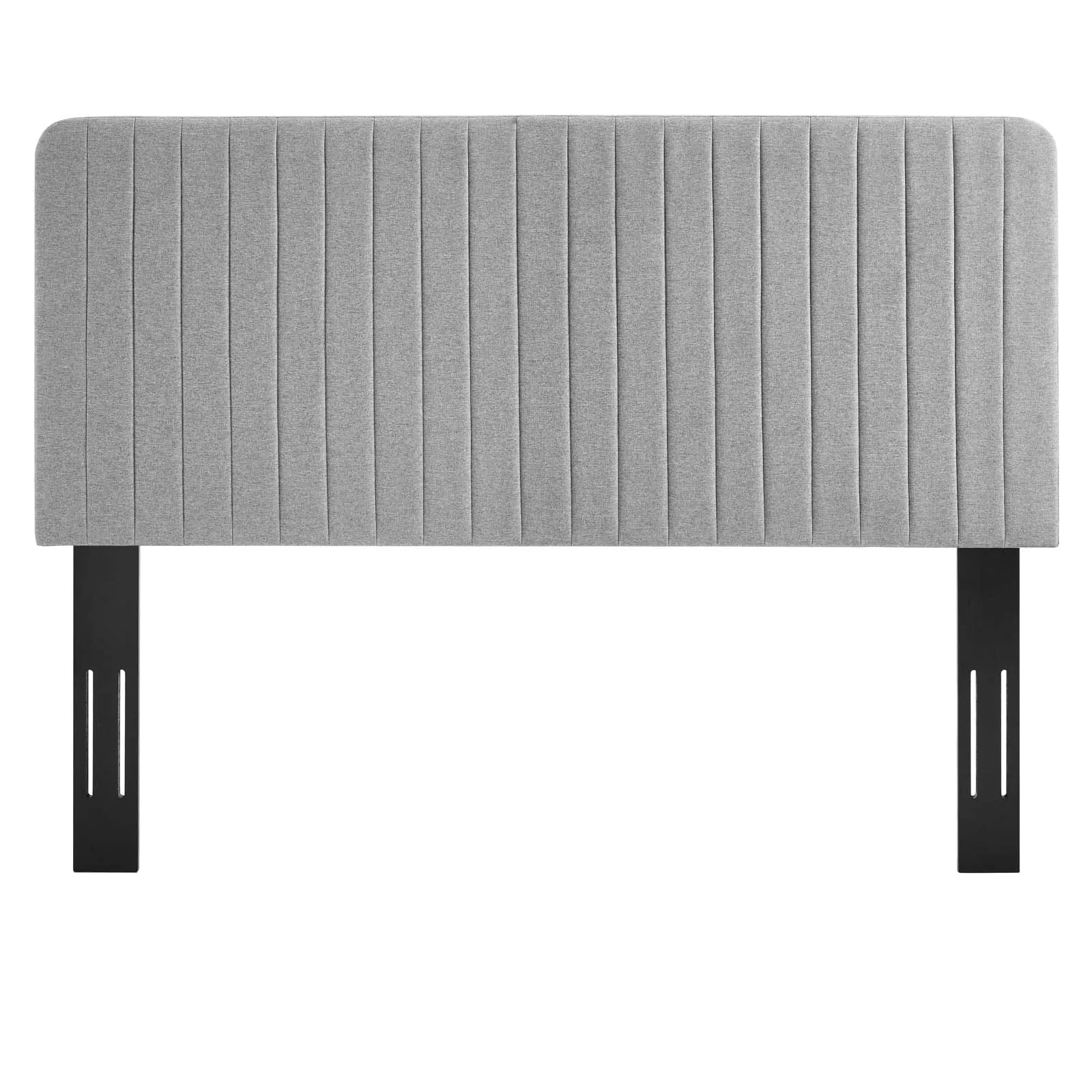 Milenna Channel Tufted Upholstered Fabric Headboard