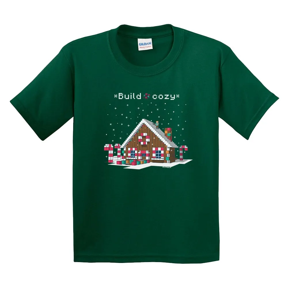 Minecraft Build Cozy Kids Short Sleeve T-Shirt