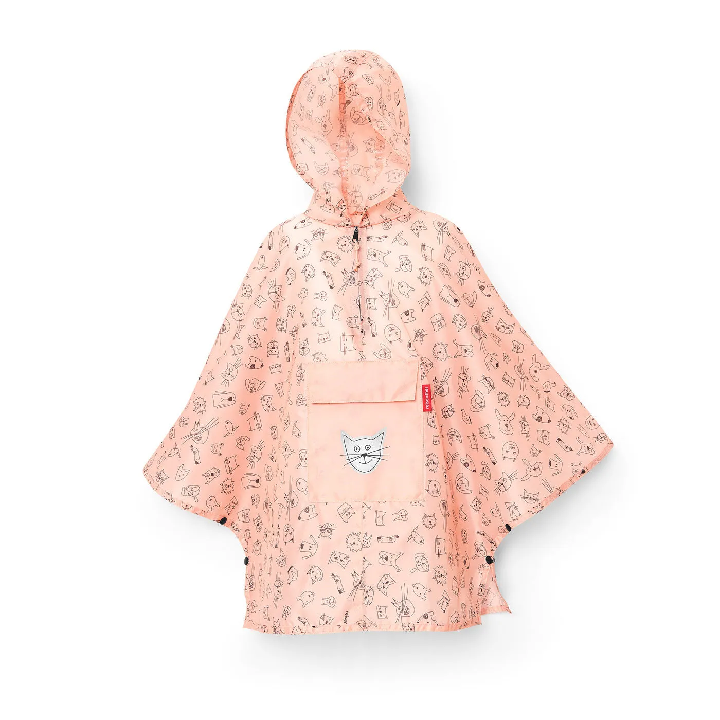 Mini Maxi Poncho M Kids Cats & Dogs Rose