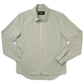 Mint Ripstop Zip-Up Overshirt