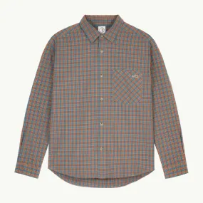 Mitchell LS Shirt - Blue/Rust