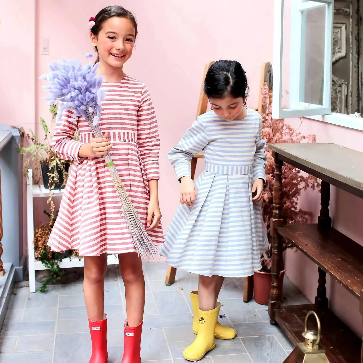 Mommy & Me Striped dress for Girls