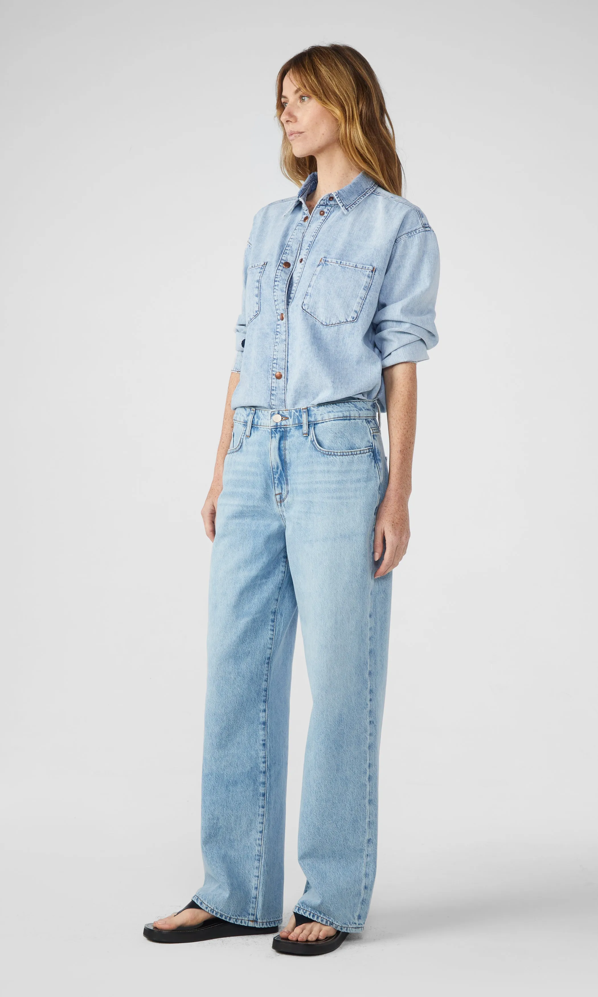 Ms.Charlotte Classic Denim Shirt - Spring Indigo