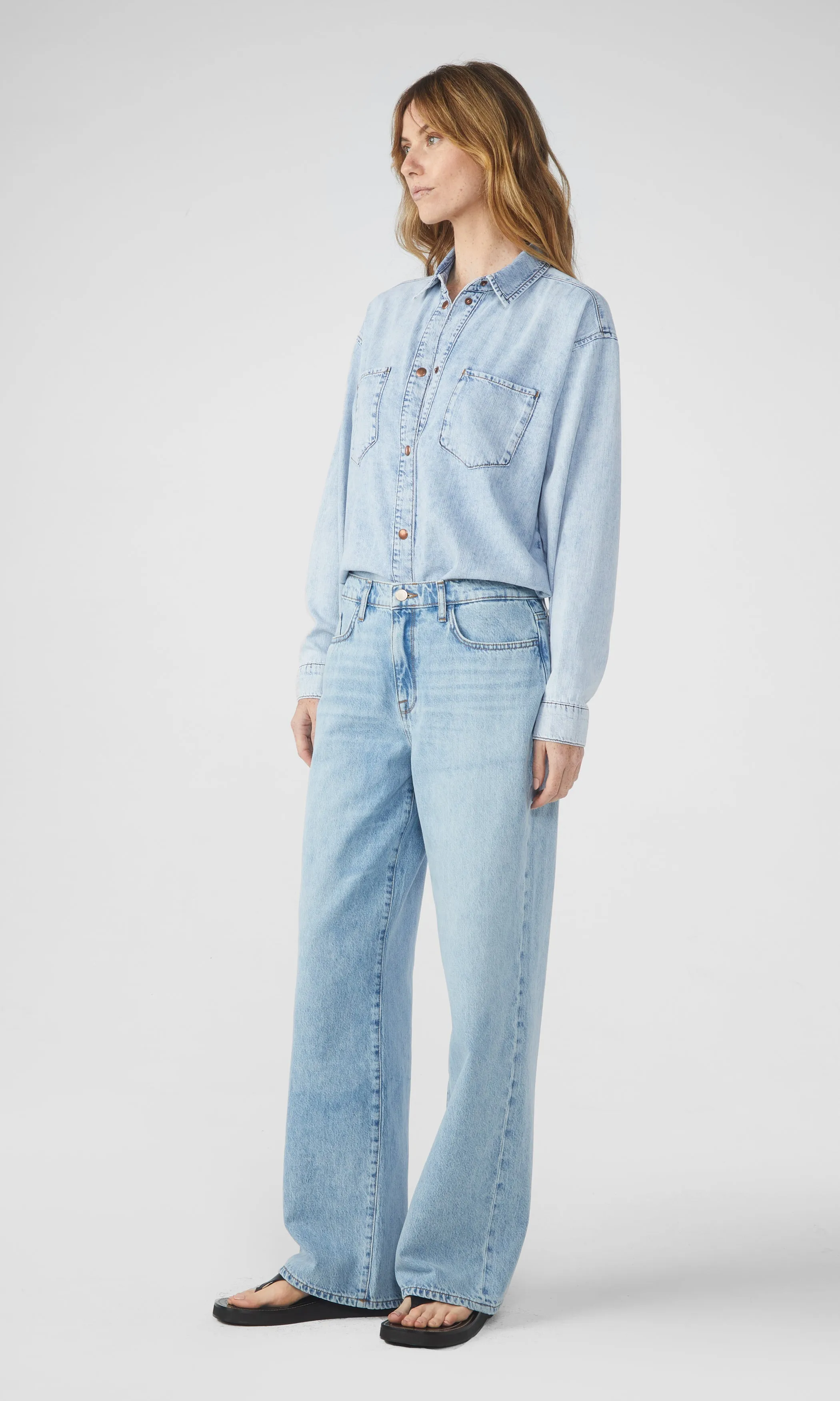 Ms.Charlotte Classic Denim Shirt - Spring Indigo