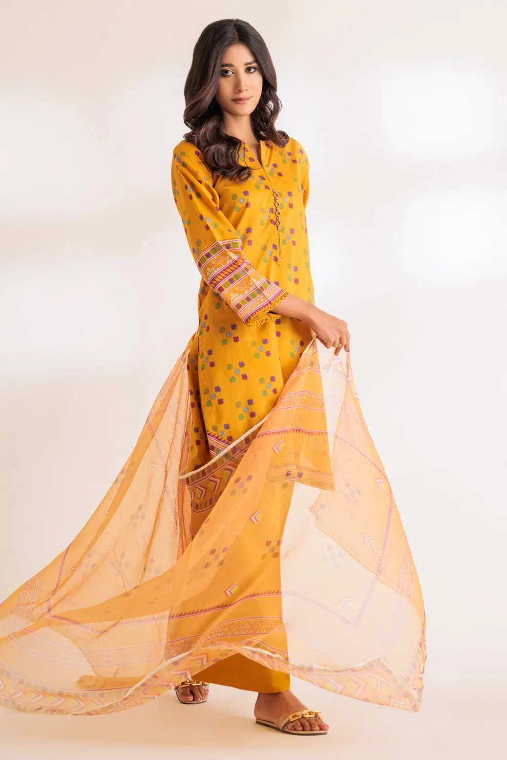 MUSTARD-LAWN-3 PIECE (6S24B3P038) BIN 59 R1