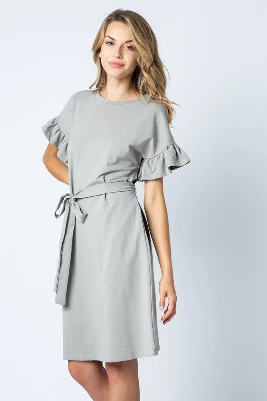 Natalie Ruffle Sleeve Dress