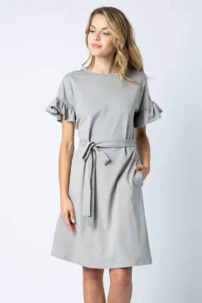 Natalie Ruffle Sleeve Dress