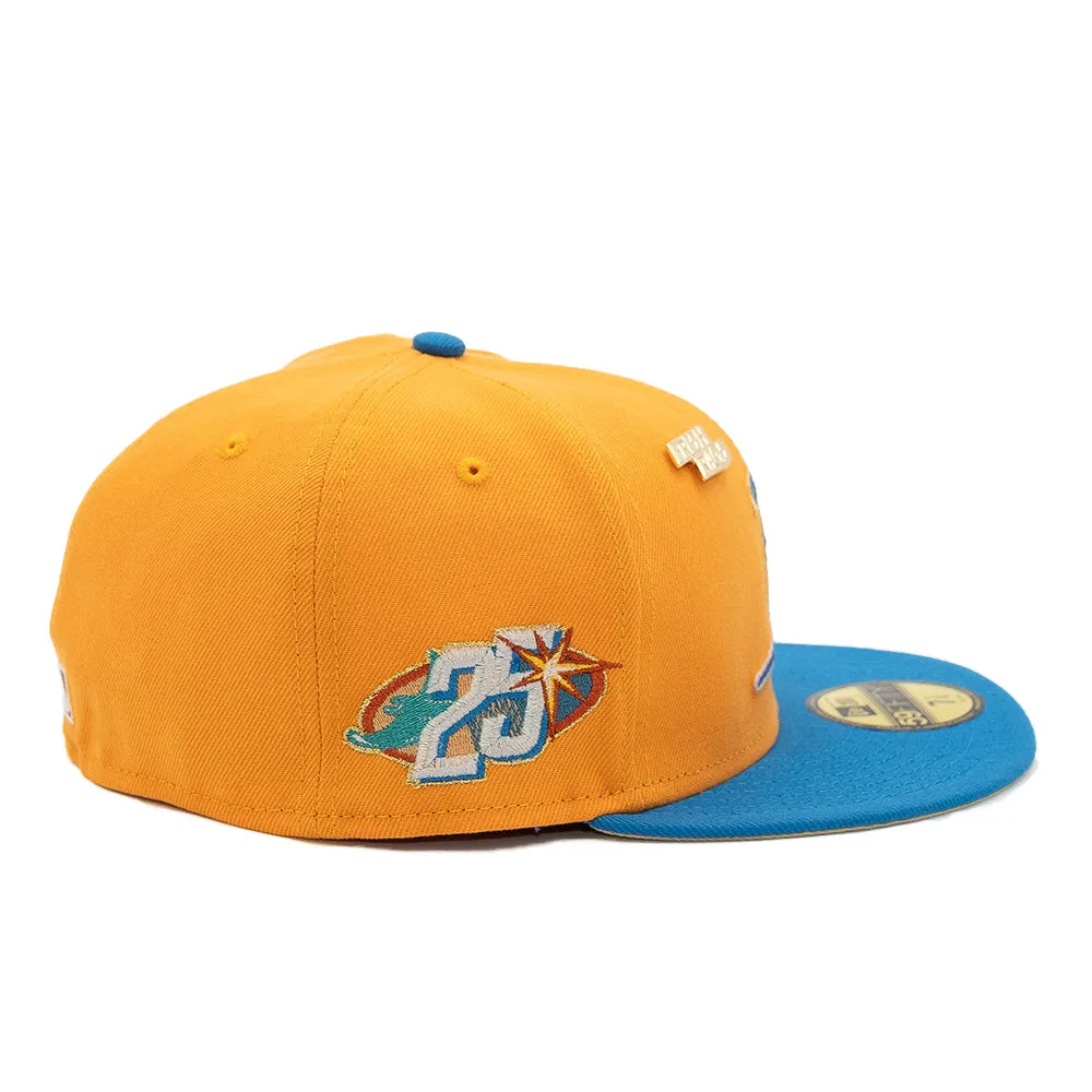 NEW ERA X FRESH RAGS 59FIFTY TAMPA BAY DEVIL RAYS 25 SEASONS SIDE PATCH