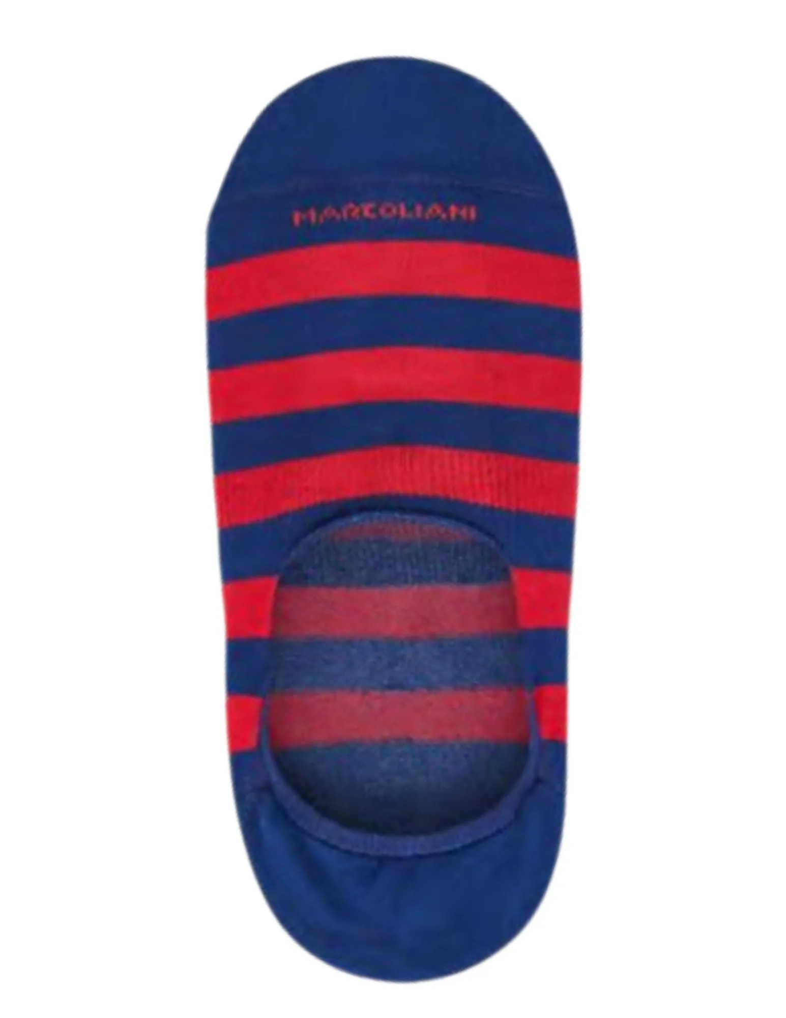 No Show Gondola Stripe Socks | Blue/Red