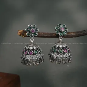 Oxidized Jhumka - 1071