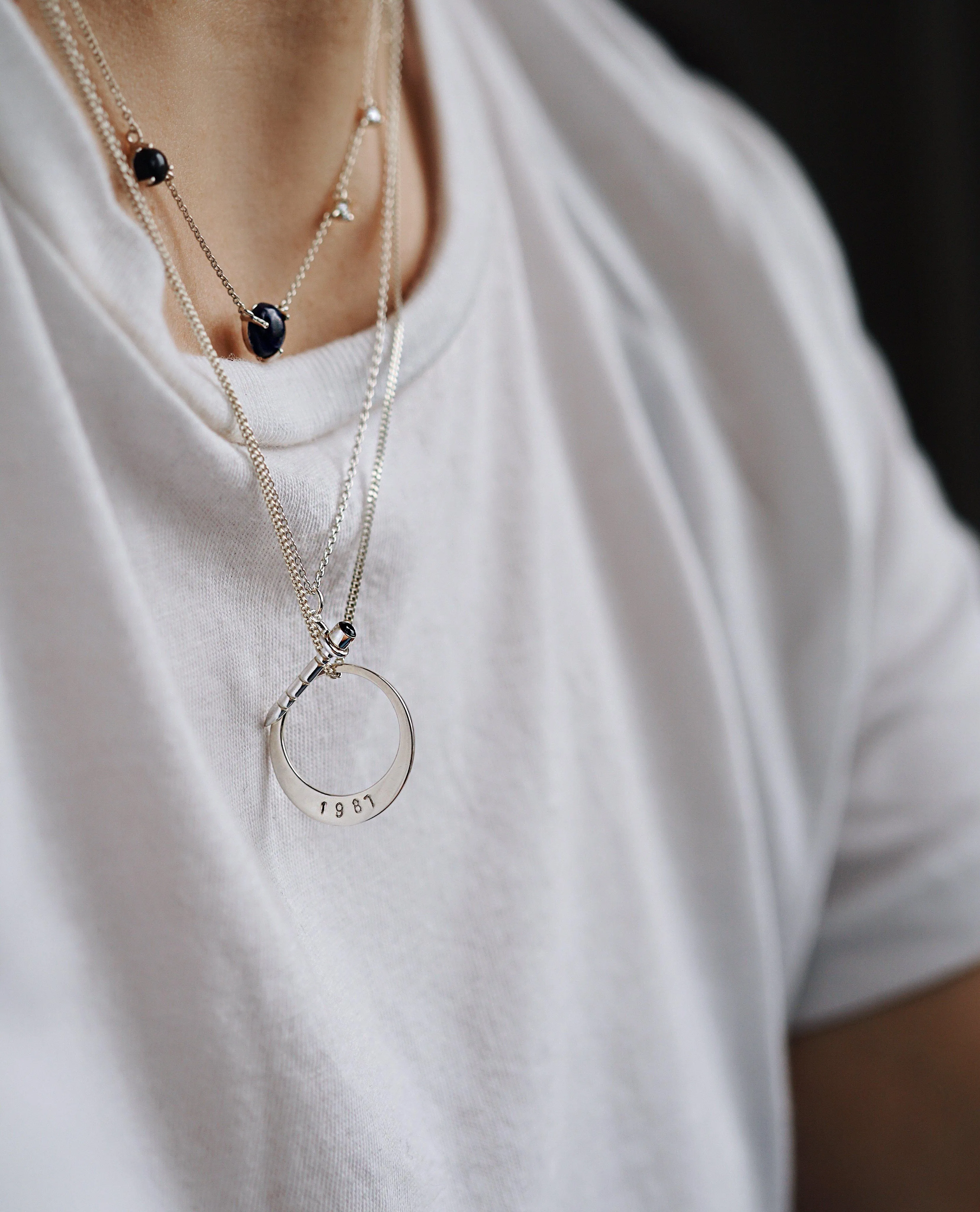 Ozone necklace <br>Silver