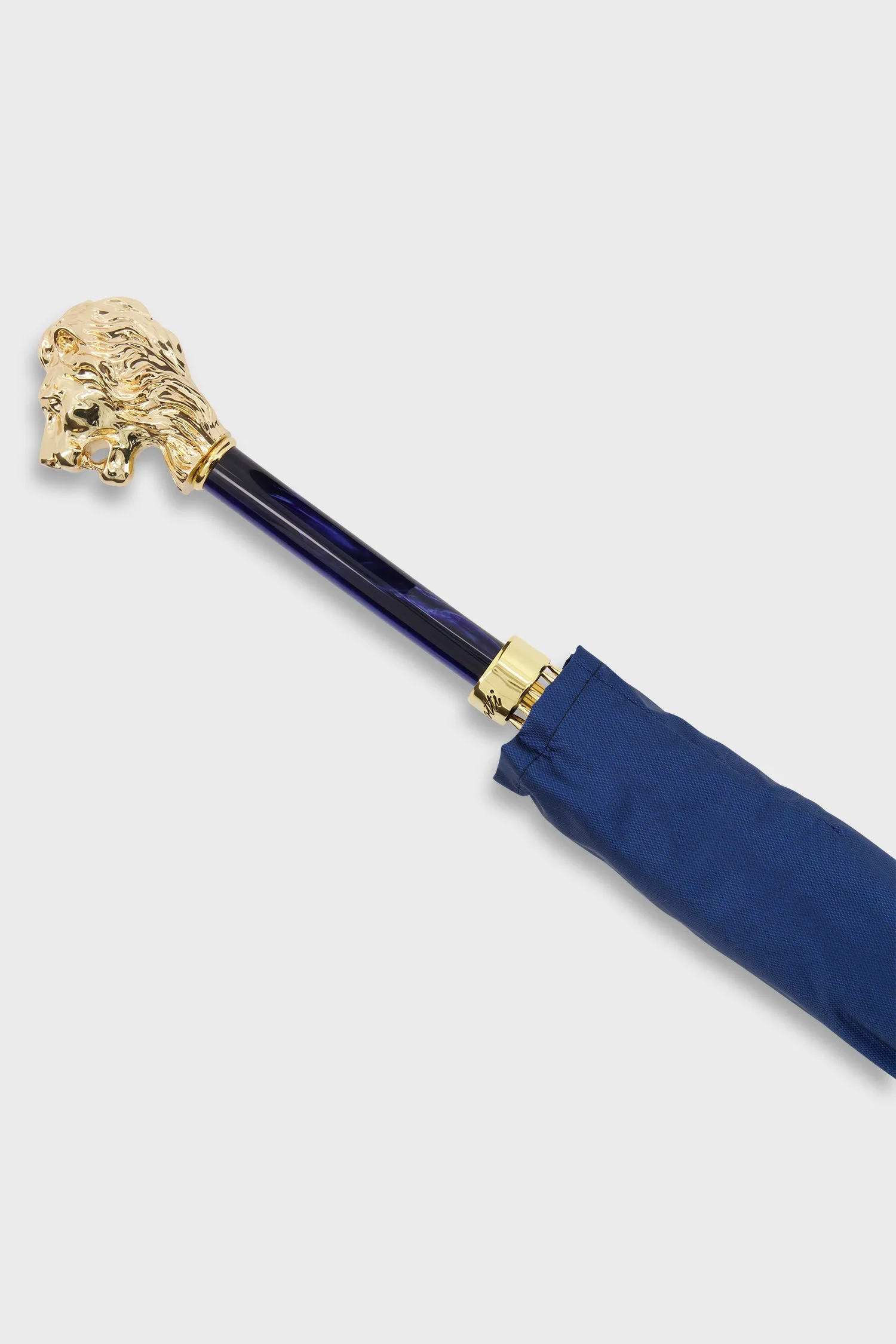 Pasotti Blue/Gold Lion Umbrella