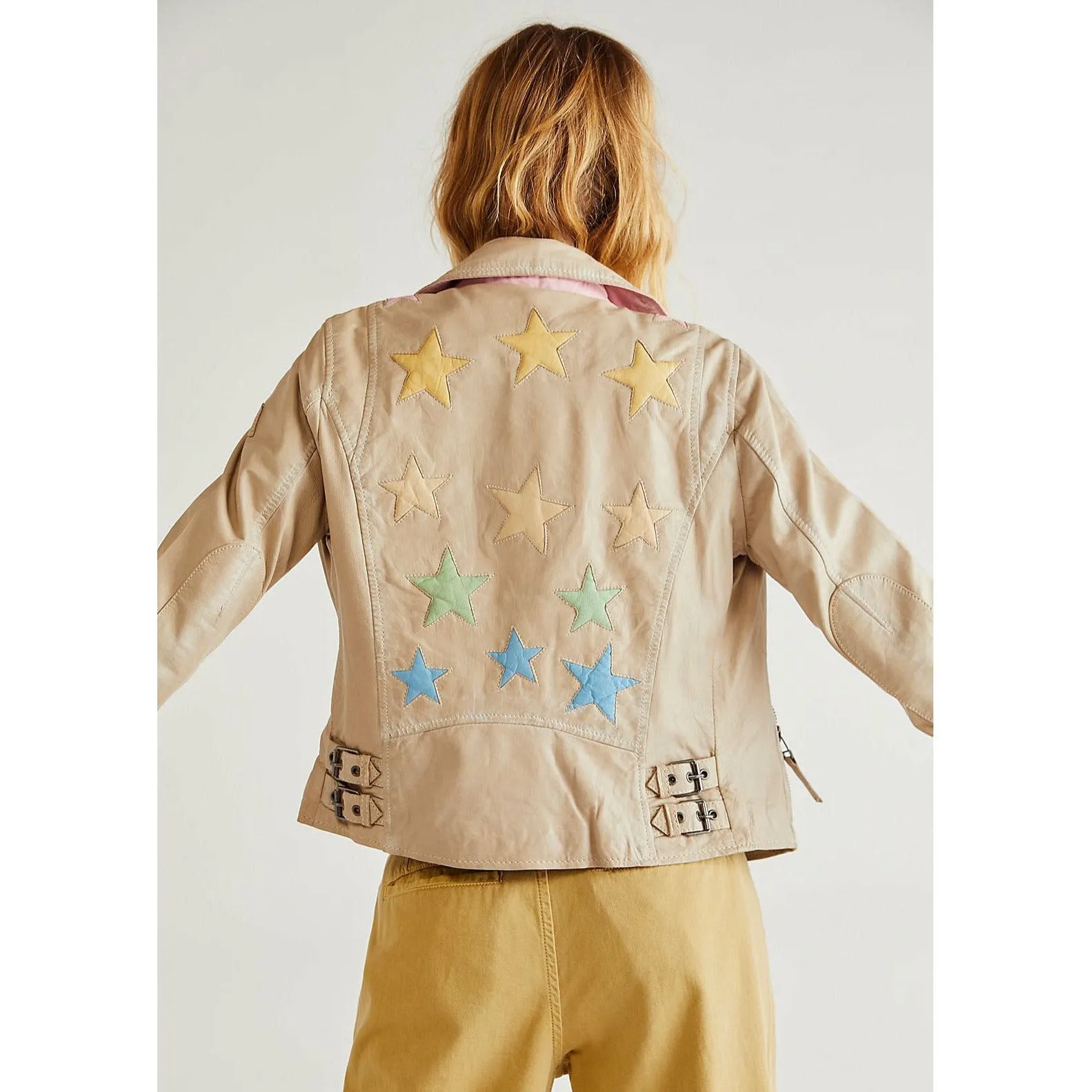 Pastel Stars Moto Jacket