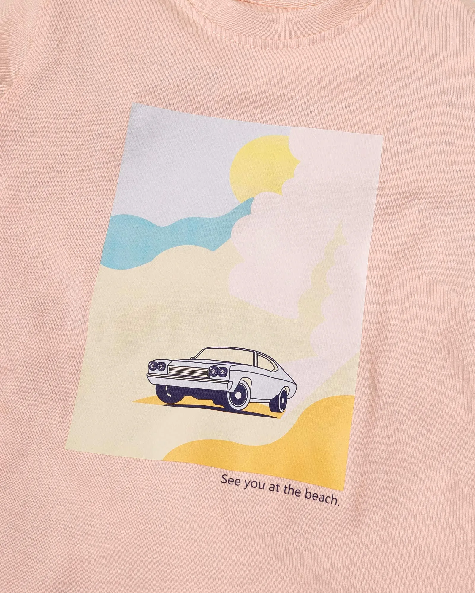 Peach Graphic T-Shirt