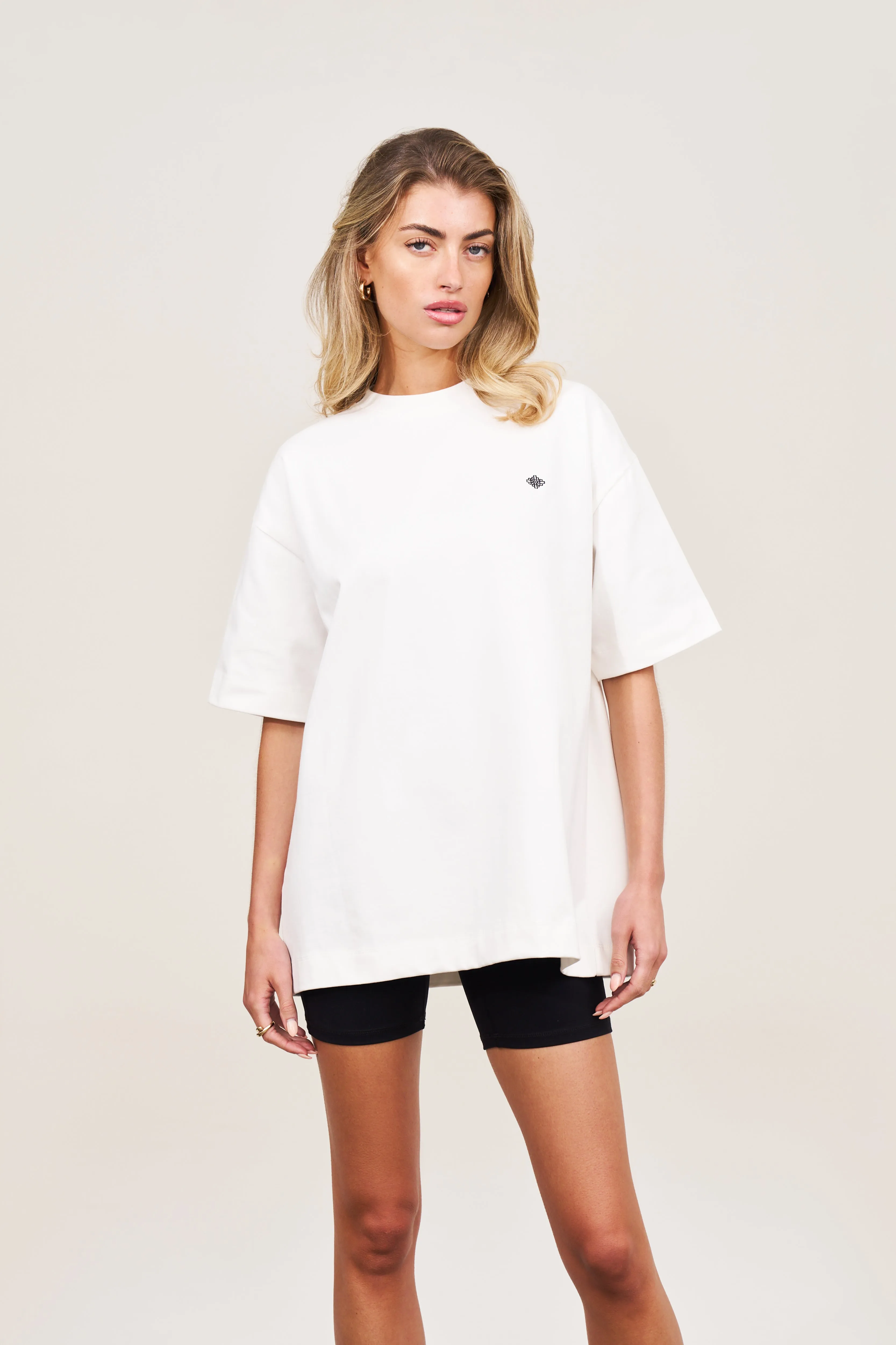 PHOTOGRAPHIC PRINT OVERSIZE T-SHIRT - OFF WHITE