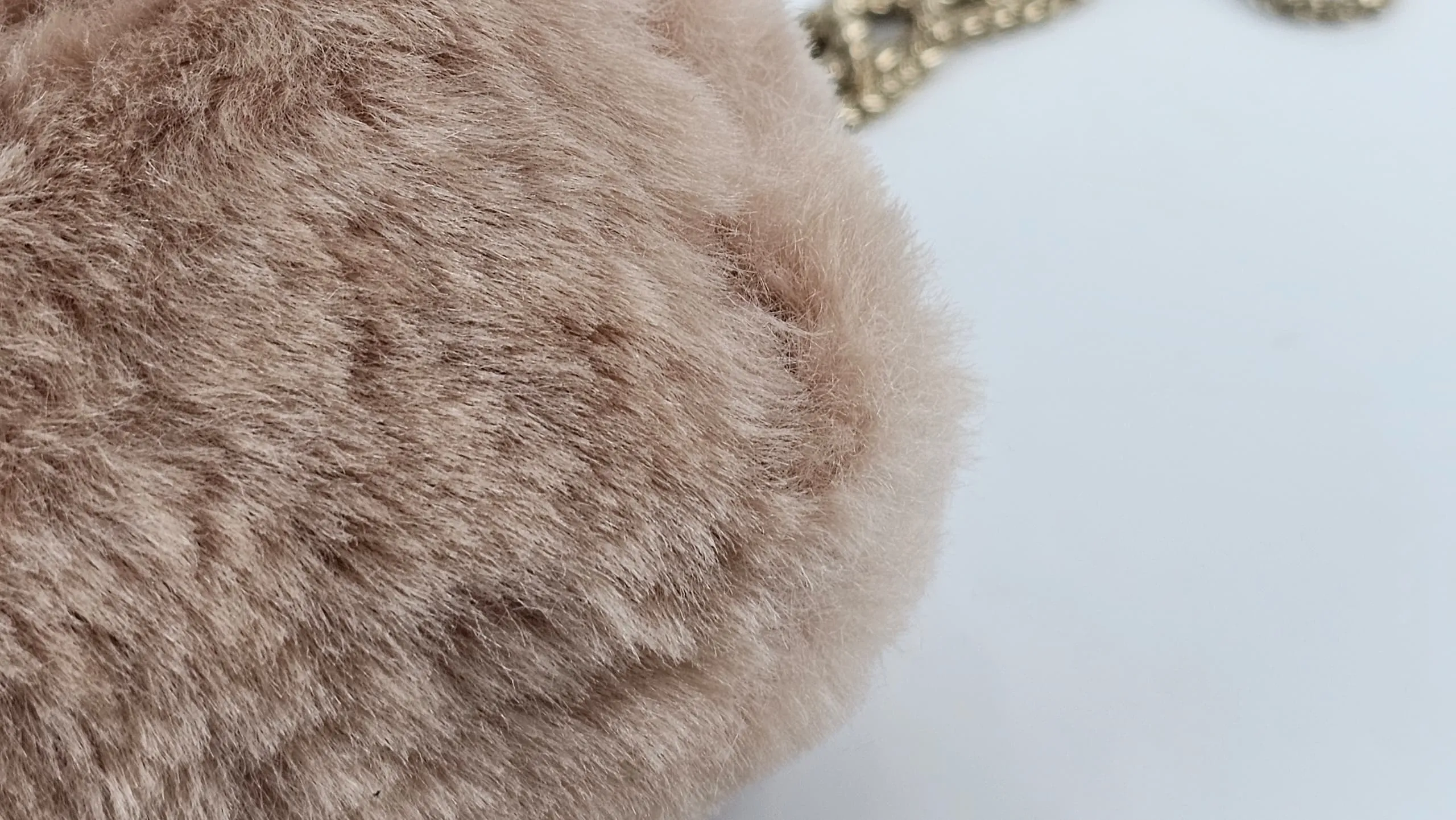 Pink Faux Fur Metropolis Crossbody Bag