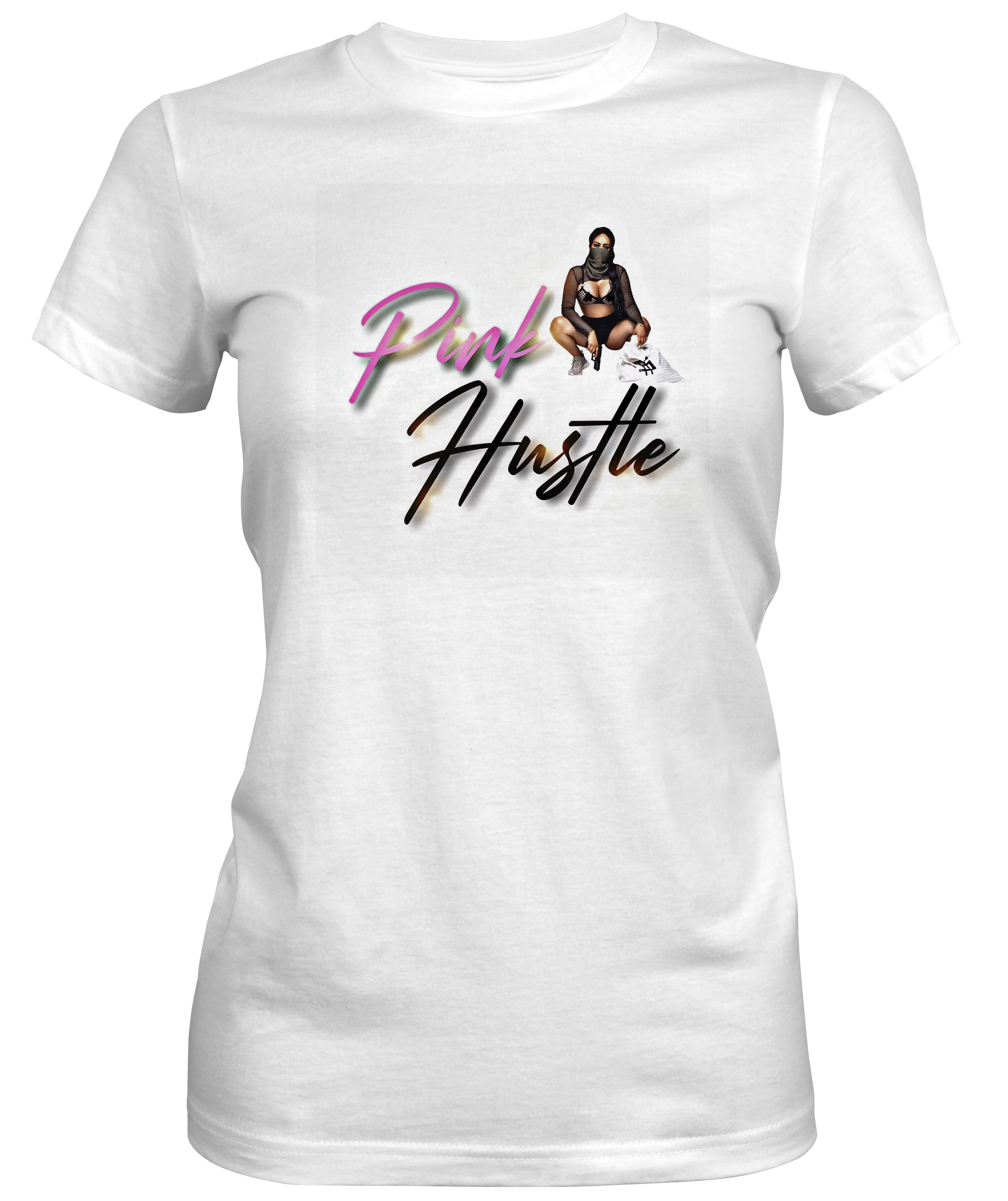 Pink Hustle Ladies Crew Neck