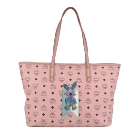 Pink Rabbit Visetos Tote with Swarovski Crystals