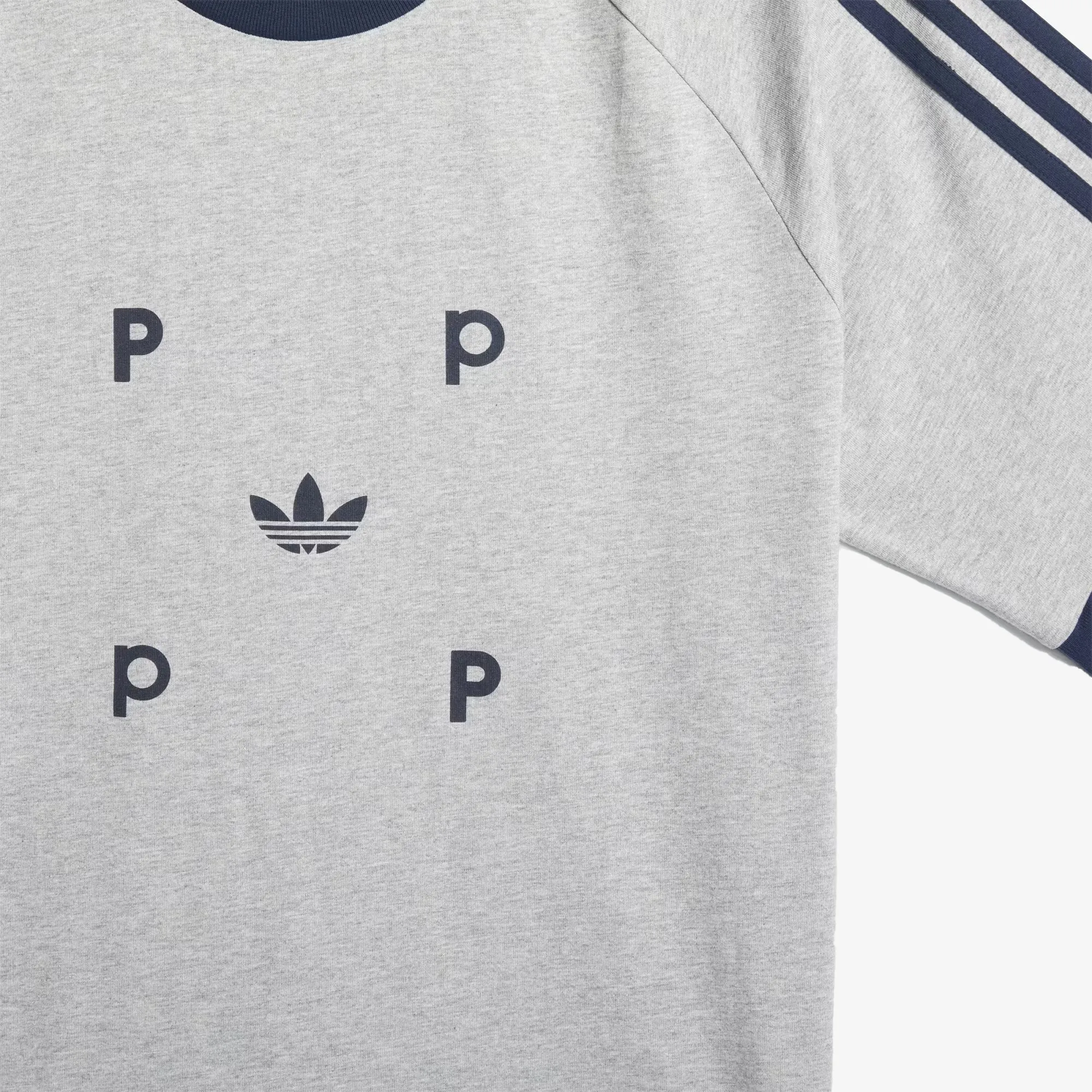 POP CLASSIC TEE 'MEDIUM GREY HEATHER/COLLEGIATE'