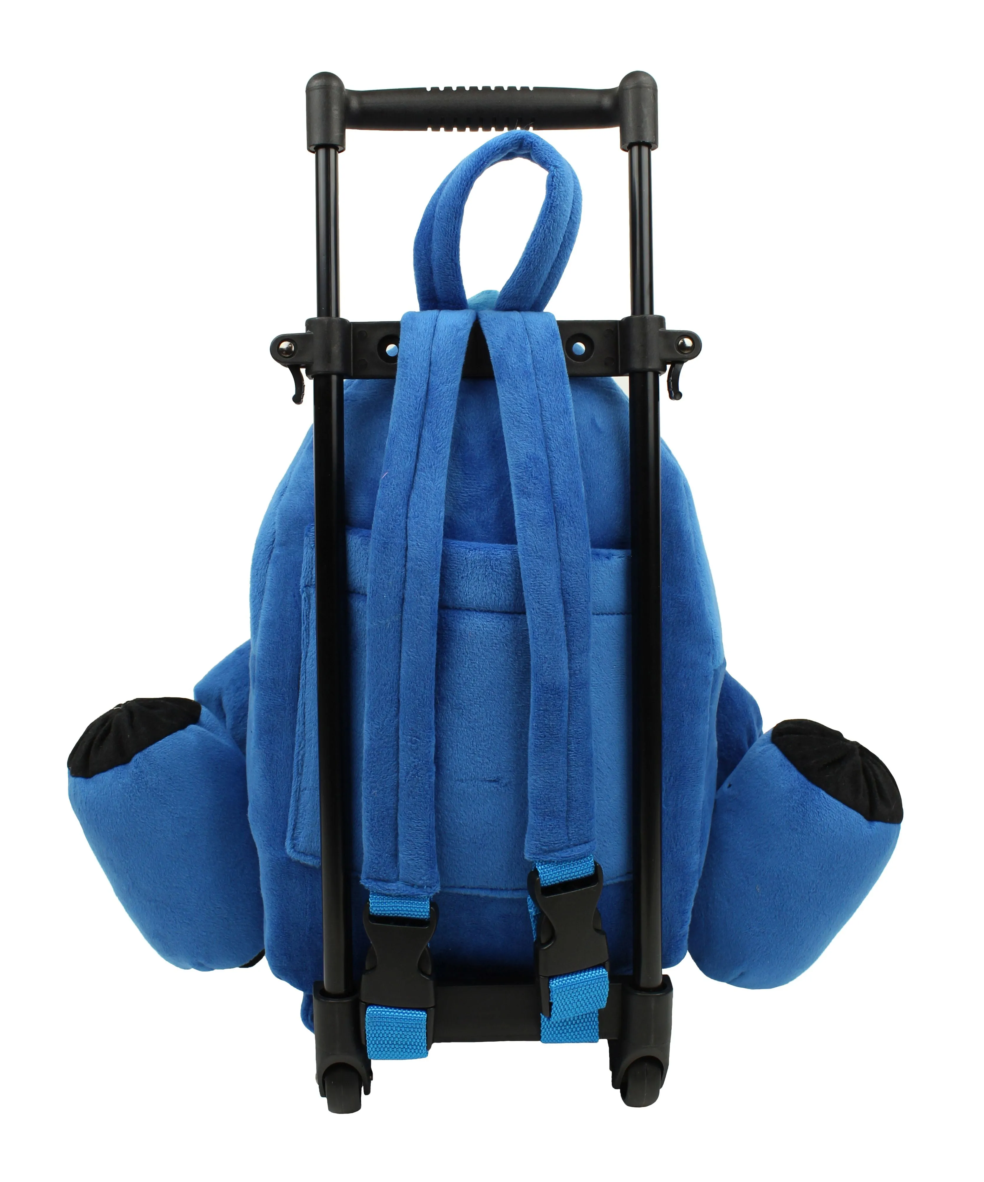 Popatu Kid's Blue Airplane Jet Rolling Backpack