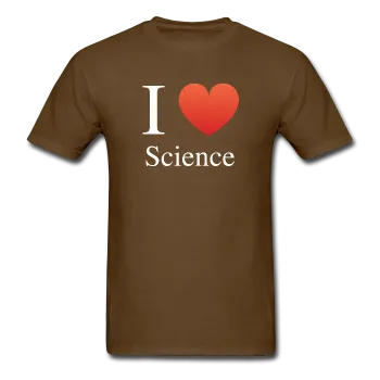 "I ♥ Science" (white) - Men's T-Shirt