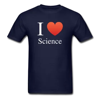 "I ♥ Science" (white) - Men's T-Shirt