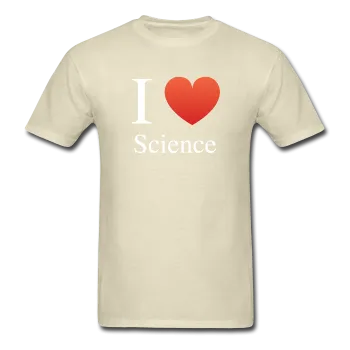 "I ♥ Science" (white) - Men's T-Shirt