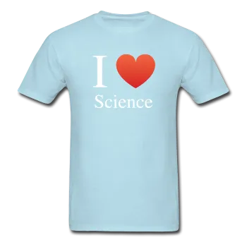 "I ♥ Science" (white) - Men's T-Shirt