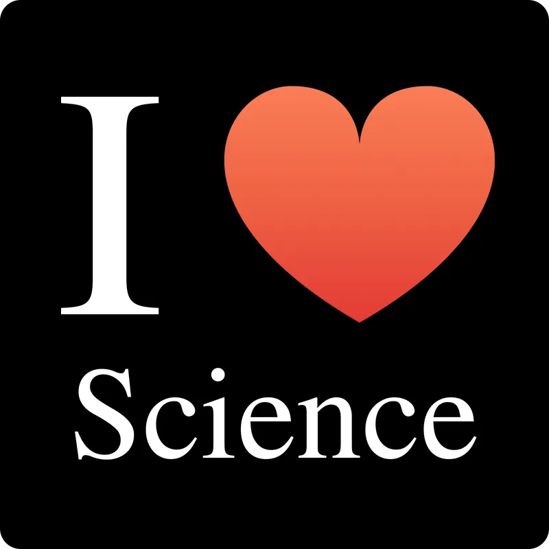 "I ♥ Science" (white) - Men's T-Shirt