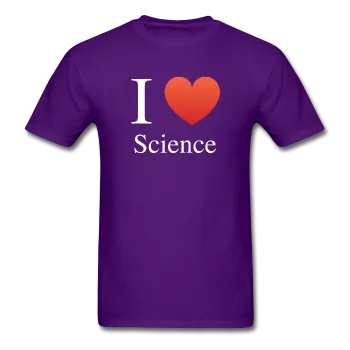 "I ♥ Science" (white) - Men's T-Shirt