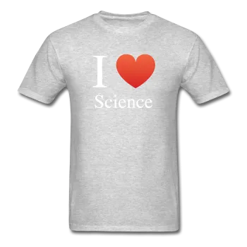 "I ♥ Science" (white) - Men's T-Shirt